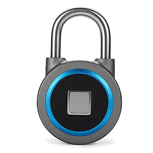 Cerraduras de bicicleta : XIEZI Bicicleta Bassword Lock Impermeable Keyless Lock Aplicación Administrar Smart Bluetooth Candado Huella Digital Desbloqueo De Puerta (Color: Juego A)