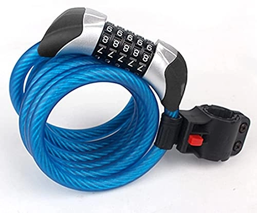 Cerraduras de bicicleta : XJYDS Bloqueo de Bicicletas 150 0MM (3 Colores) Bloqueo de Cables con números Nivel de Seguridad, a Prueba de Agua, Seguro, restable. (Color : C)