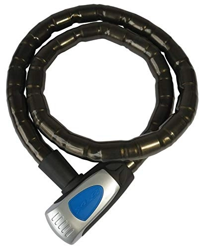 Cerraduras de bicicleta : XLC Dill HWZK500 – Candado de Cable Armado, Unisex, 2502331000, Negro, 120 x 10 x 10 cm