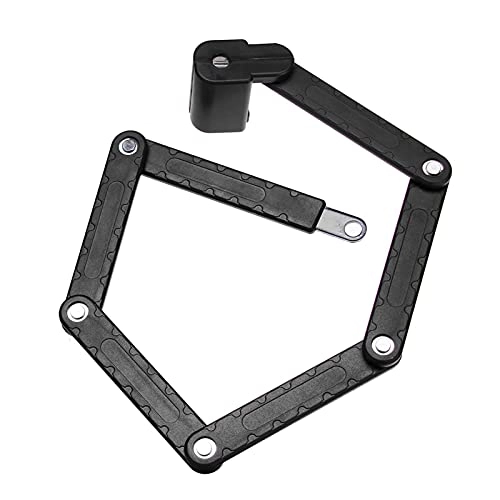 Cerraduras de bicicleta : YILING Candado plegable para bicicleta, pequeño y compacto, candado plegable irrompible, herramienta de seguridad antirrobo de metal