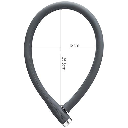 Cerraduras de bicicleta : Yuen Candado de Cable de Acero de Silicona / candado de Bicicleta / candado de Bicicleta de montaña antirrobo / candado de Cadena de Bicicleta eléctrica(780mm, Gray)