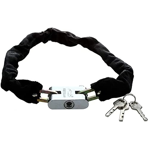 Cerraduras de bicicleta : ZXNRTU Seguro y portátil Cadena de bicicleta de bloqueo, gruesa cadena de bloqueo de seguridad Bloqueo de la bici for trabajo pesado contra el robo de bicicletas cerraduras con llaves, bicicletas de c