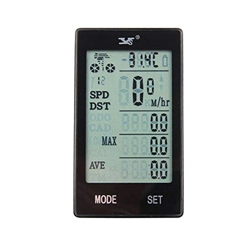 Ordenadores de ciclismo : Abaodam Cronómetro Duradero Medidor Impermeable Cuentakilómetros Digital Velocímetro preciso Tabla de código portátil para Bicicleta de montaña Ciclismo (Negro)
