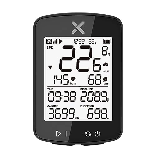 Ordenadores de ciclismo : Amgei Velocímetro inalámbrico para bicicleta, computadora de bicicleta, GPS, velocímetro, bicicleta de carretera, MTB, ANT, impermeable, inteligente