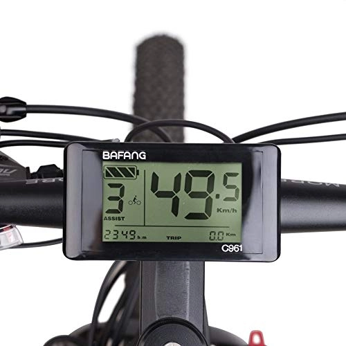 Ordenadores de ciclismo : Bafang C961 Pantalla LCD Piezas de conversión de bicicleta eléctrica Motor Hub BBS01B BBS02B 36V 48V 750W E-Bike Accesorios