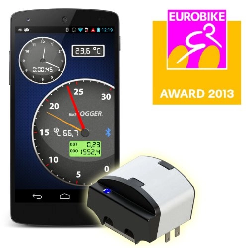 Ordenadores de ciclismo : BikeLogger L - Sensor de Velocidad y Alarma antirrobo para Bicicletas (Dinamo)