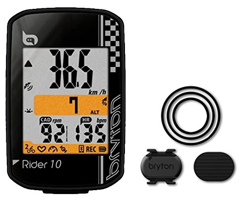 Ordenadores de ciclismo : Bryton Rider 10 Computer GPS, Negro, Talla única