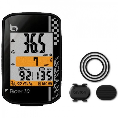 Ordenadores de ciclismo : Bryton Rider 10GPS ordenador Ciclismo, Rider 10C (black) - with Cadence ANT+ / BLE