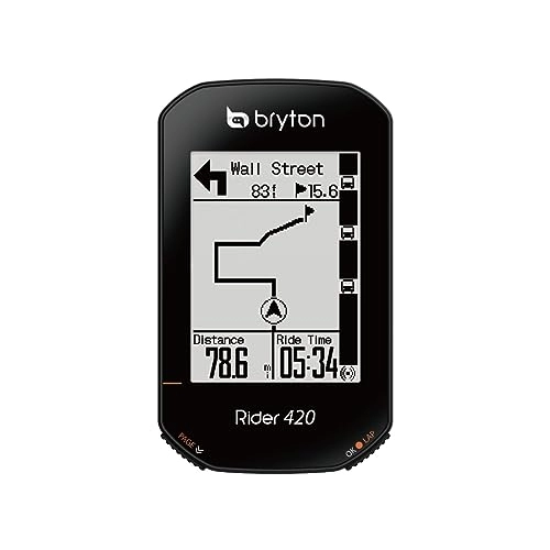 Ordenadores de ciclismo : Bryton Rider 420 E Ciclocomputador GPS, Sin género, Negro, Talla Única