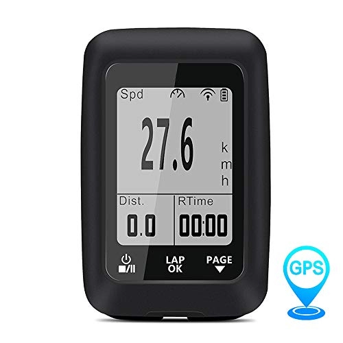 Ordenadores de ciclismo : CARACHOME Bicicleta Cuentakilómetros GPS, velocímetro inalámbrico, Bicicleta de Carretera Impermeable, Bicicleta MTB, retroiluminación Bluetooth, velocímetro, Bicicletas
