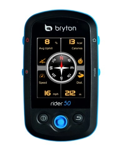 Ordenadores de ciclismo : CatEye Bryton Rider 50 - Navegador GPS (con HRM y cadencia)