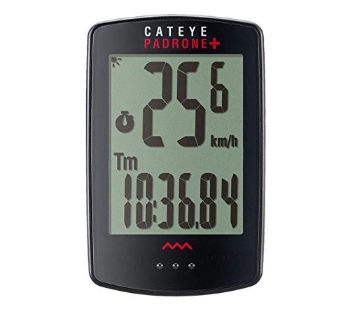 Ordenadores de ciclismo : CatEye Padrone+ CC Ordenador, Unisex Adulto, Negro, Small