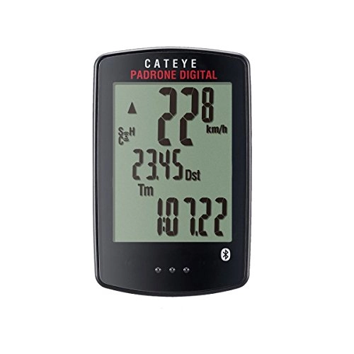 Ordenadores de ciclismo : CatEye Padrone Digital Wireless CC-PA400B - Ordenador de Ciclismo (Velocidad y cadencia, Talla nica), Color Negro