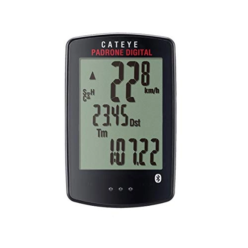 Ordenadores de ciclismo : CatEye Padrone Digital Wireless CC-PA400B - Ordenador de Ciclismo (Velocidad y cadencia, Talla única), Color Negro