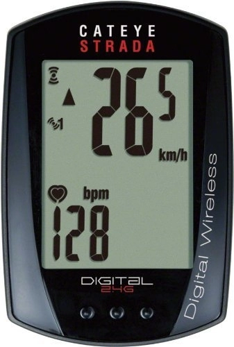 Ordenadores de ciclismo : CatEye Strada Digital Wireless Speed and Heart Rate Bicycle Computer CC-RD420DW by CatEye