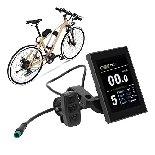 Ordenadores de ciclismo : Cloudbox Pantalla LCD de Bicicleta eléctrica LCD8S Pantalla LCD de Bicicleta eléctrica Pantalla Colorida Impermeable Pantalla de medidor de Velocidad de Bicicleta