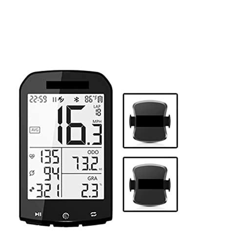 Ordenadores de ciclismo : Computadoras para Ciclismo GPS Bicicleta Computer Bike Speedometer M1 Ciclismo Hormiga Monitor de frecuencia cardíaca del Sensor de cadencia Resistente al Agua con Pantalla (Color : Upgraded D, Size
