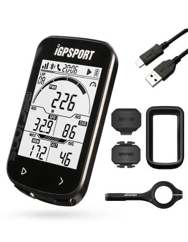 Ordenadores de ciclismo : Conjunto iGPSPORT BSC100S GPS Computadora de Bicicleta Ciclocomputador 40 Horas de 2, 6" Retroiluminada Autonomía Pantalla Sensor Ant+ / BLE5.0，IPX7