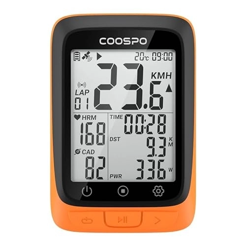 Ordenadores de ciclismo : COOSPO BC107 Ciclocomputador GPS Bluetooth 5.0 Ant +, Computadora de Ciclismo con IP67 Impermeable, Bicicleta GPS para Bicicleta de Carretera MTB…