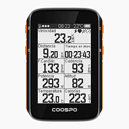 Ordenadores de ciclismo : CooSpo Ciclocomputador GPS Computadora Bicicleta Inalámbrica Ordenador de Ciclismo Pantalla LCD de 2, 4 Pulgadas por Impermeable Bicicleta de Carretera MTB Bicicleta