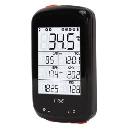 Ordenadores de ciclismo : Cuentakilómetros para Bicicleta, Ajuste Automático de la Hora, Ordenador de Ciclismo Resistente Al Agua, Sensores Ant+ BT para Montar Al Aire Libre