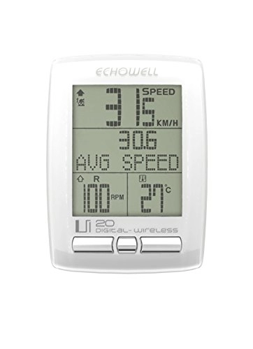 Ordenadores de ciclismo : Echowell UL20 - Ciclocomputador, Color Blanco