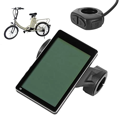 Ordenadores de ciclismo : Fabater Ordenador para Bicicleta, 24 V, 36 V, 48 V, 60 V, 64 V, Medidor de Pantalla LCD, Velocímetro de Bicicleta Eléctrica, Panel de Control Multifunción para Ciclismo Al Aire Libre