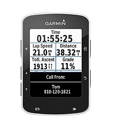 Ordenadores de ciclismo : Garmin Edge 520 GPS - Ordenador de Bicicleta sin Banda de Cardio y sensores de Velocidad / cadencia, notificacin Inteligente, conexin Ant + (Reacondicionado)