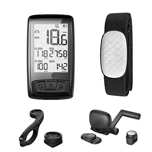 Ordenadores de ciclismo : gdangel Bike Speedometer Bluetooth Bicicleta Bicicleta Bicicleta Speedometer Taquímetro Cadencia Sensor De Velocidad Tiempo Puede Recibir Frecuencia Cardíaca