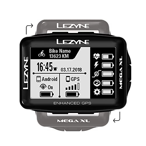 Ordenadores de ciclismo : GPS de Ciclismo LEZYNE Mega XL, Negro