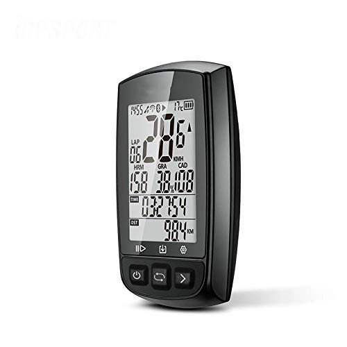 Ordenadores de ciclismo : HJTLK Bike Computer, GPS Cycling Computer Wireless Waterproof Bicicleta Digital Stopwatch Ciclismo Velocímetro Ant + Bluetooth 4.0