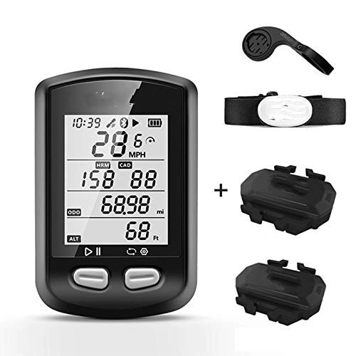 Ordenadores de ciclismo : HJTLK Computadora de Bicicleta, computadora de Ciclismo Igs10 Ant + Bluetooth 4.0 Impermeable Ipx6 Wireless Sports GPS Computer Bike Speedometer