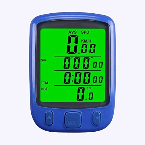 Ordenadores de ciclismo : HJTLK Computadora para Bicicleta, Pantalla LCD Digital Cuentakilómetros para computadora Velocímetro con Monitor de luz de Fondo Distancia de Velocidad de Las Bicicletas y Tiempo de conducción