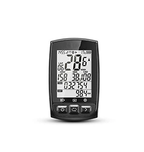 Ordenadores de ciclismo : HJTLK Ordenador de Bicicleta, MTB Ordenador de Bicicleta GPS Impermeable Ipx7 Ant + Velocímetro de Ciclismo inalámbrico Bicicleta Cronómetro Digital