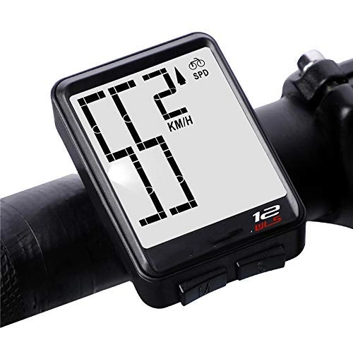 Ordenadores de ciclismo : HJTLK Ordenador para Bicicleta, velocímetro Digital inalámbrico Grande Cuentakilómetros Accesorios para Bicicleta a Prueba de Lluvia Luz de Fondo