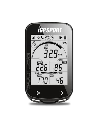 Ordenadores de ciclismo : iGPSPORT BSC100S GPS Computadora de Bicicleta Ciclocomputador 40 Horas de 2, 6" Retroiluminada Autonomía Pantalla Sensor Ant+ / BLE5.0，IPX7