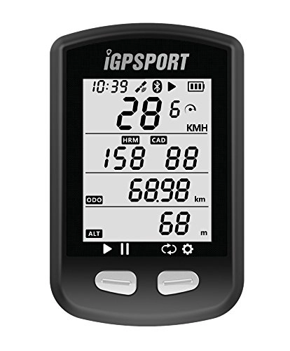 Ordenadores de ciclismo : IGPSPORT - Contador GPS con función Ant iGS10, contador de V inalámbrico, compatible con monitor de FR, cardiaco y conexión de sensor de velocidad