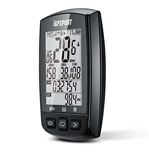 Ordenadores de ciclismo : iGPSPORT Ordenador de Bicicleta GPS Ant+ función iGS50E velocímetro inalámbrico Pantalla Grande Recargable Ciclismo odómetro Impermeable