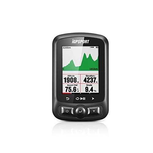 Ordenadores de ciclismo : iGPSPORT Ordenador GPS para bicicleta ANT iGS618 con mapamundi de la carretera impermeable IPX7