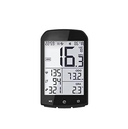 Ordenadores de ciclismo : koliyn Medidor de código GPS de Bicicleta, velocímetro de computadora de Bicicleta Odómetro Multifuncional Pantalla de retroiluminación LCD Impermeable Adecuada para Equipos de Ciclismo al Aire Libre