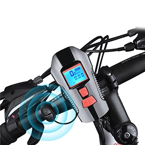 Ordenadores de ciclismo : koliyn Medidores de código multifuncionales de Tres y una Bicicleta, Luces de Ciclismo / Altavoces / medidores de código a Prueba de Agua al Aire Libre, Carga USB