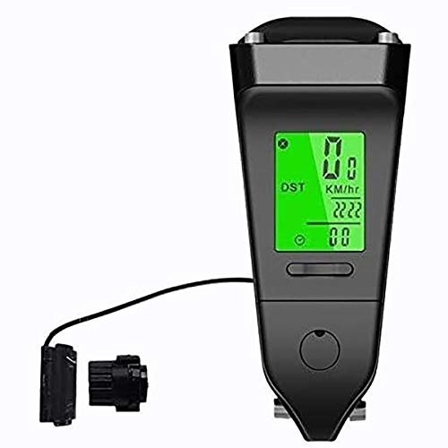 Ordenadores de ciclismo : Lesrly-Cycle Bike Speedometer odómetro, cronómetro de Temperatura medible en Bicicleta, retroiluminación Digital con Cable a Prueba de Agua, Adecuado para Todas Las Bicicletas