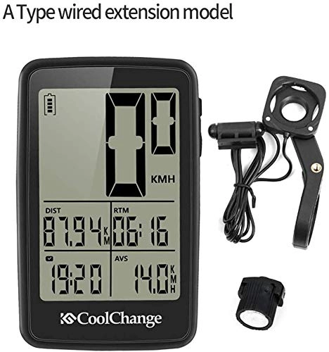 Ordenadores de ciclismo : LFDHSF Computadora de Bicicleta, Tiempo preciso, velocmetro Cuentakilmetros Impermeable MTB Bicicleta Computadora USB Recargable