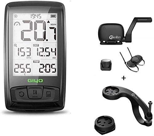Ordenadores de ciclismo : LFDHSF Velocímetro de Bicicleta inalámbrico, M4 habilitado Cronómetro a Prueba de Agua Bicicleta Bicicleta Computadora Velocímetro Monitor de Ritmo cardíaco Velocidad de cadencia