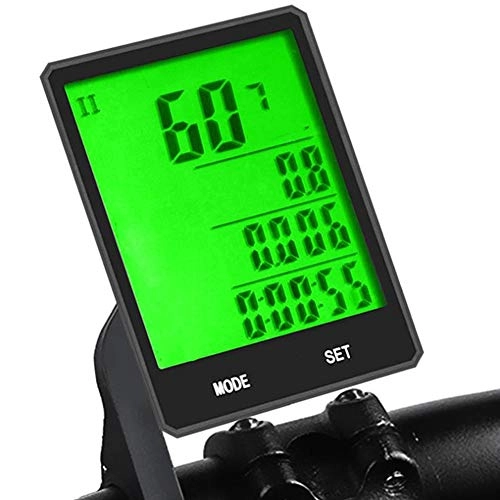 Ordenadores de ciclismo : LIUDOU Computadora del Ciclo del LCD Digital De Luz De Fondo del Velocímetro del Odómetro De La Bicicleta De Ciclo MTB