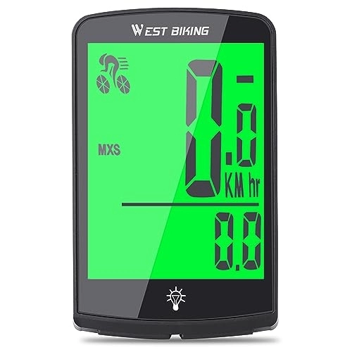 Ordenadores de ciclismo : LYEAA Sensor de cadencia de velocidad de ciclismo de 3.4 pulgadas, pantalla de visualización de datos, sensor de velocidad inalámbrico de cubo de bicicleta, 300 horas, batería de larga duración,