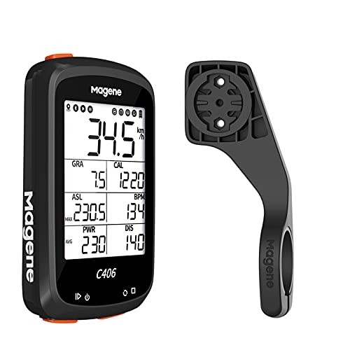 Ordenadores de ciclismo : Magene C406 Ordenador para Bicicleta Pantalla LCD de 2, 5 Pulgadas GPS Resistente al Agua Inalámbrico Inteligente Montaña Bicicleta Monitor Datos de Ciclismo
