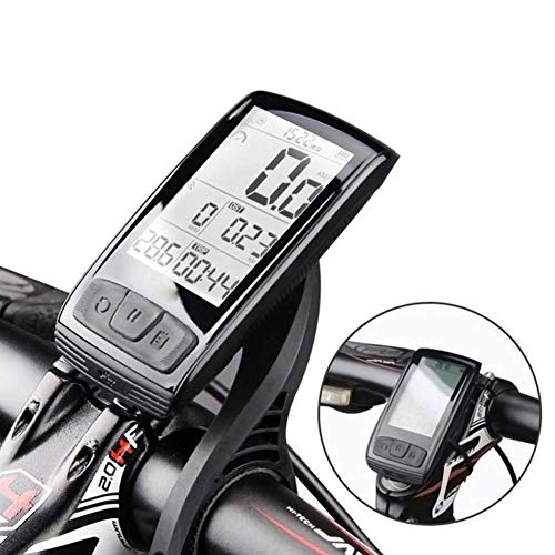 Ordenadores de ciclismo : MAIKONG Bicicleta Ordenador Bluetooth Bicicleta Velocímetro 2.5"Pantalla LED Velocidad inalámbrica + Sensor de cadencia Conexión Soporte Monitor de Ritmo cardíaco (no Incluido)