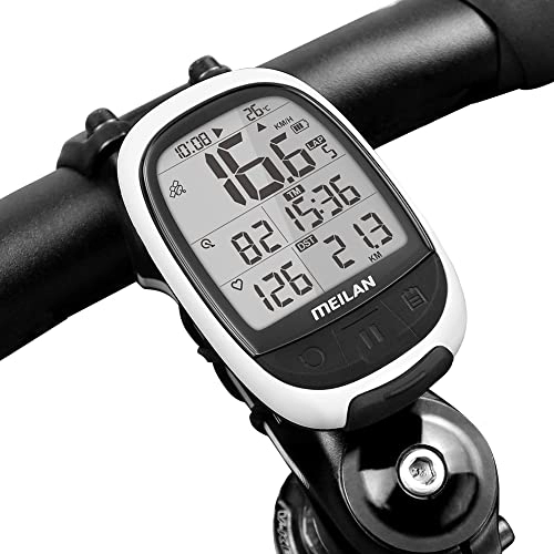Ordenadores de ciclismo : MEILAN GPS Core Bike Computer M2 Bluetooth ANT+conectar con HR Monitor Power Meater