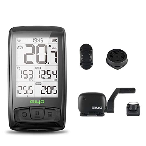 Ordenadores de ciclismo : MTSBW Ordenador De La Bicicleta, Bluetooth 4.0 Temperatura Bicicleta Inalámbrica Velocímetro Montaje Titular Sensor Contador Contador Ciclismo Ordenador Odómetro